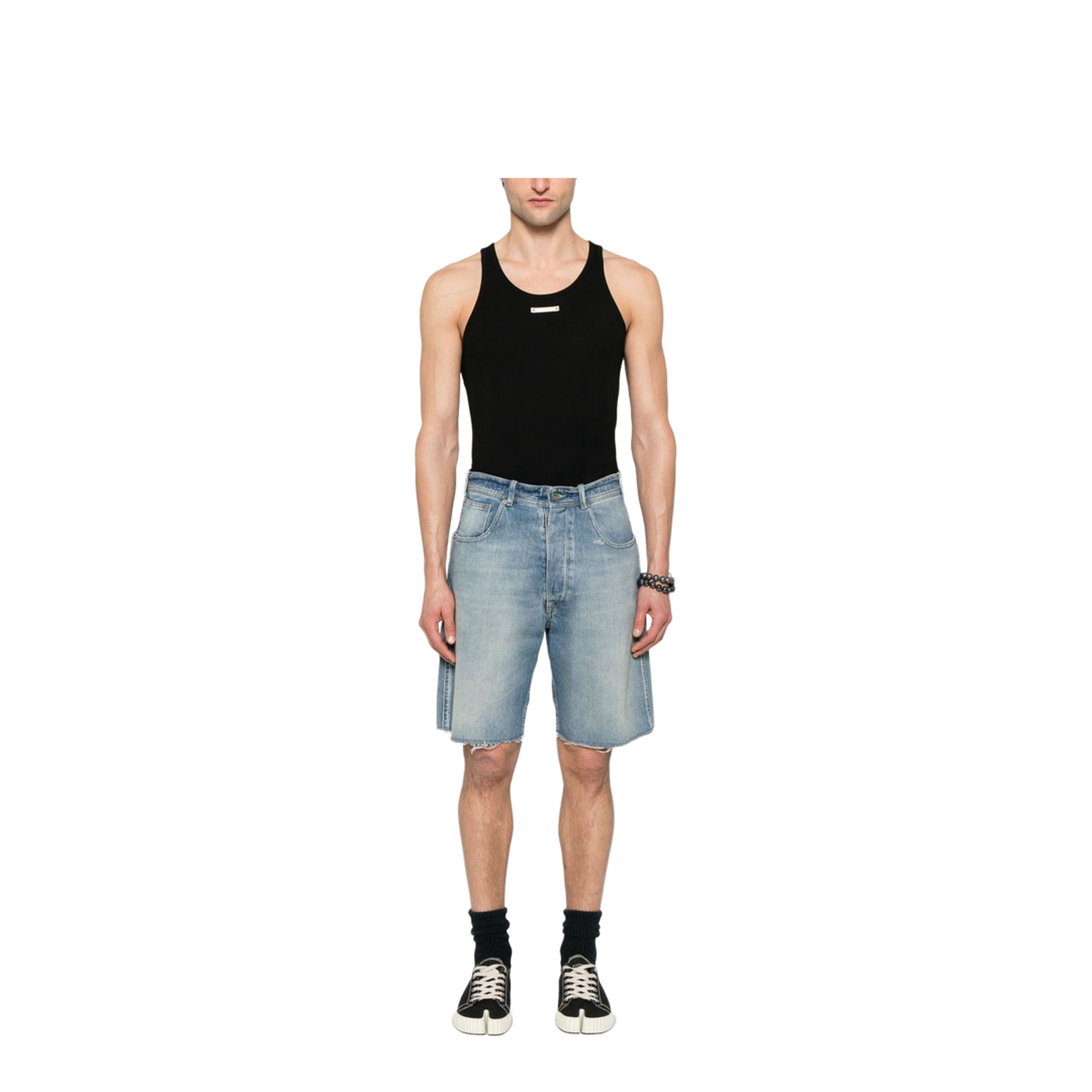 Logo Cotton Blend Tank Top