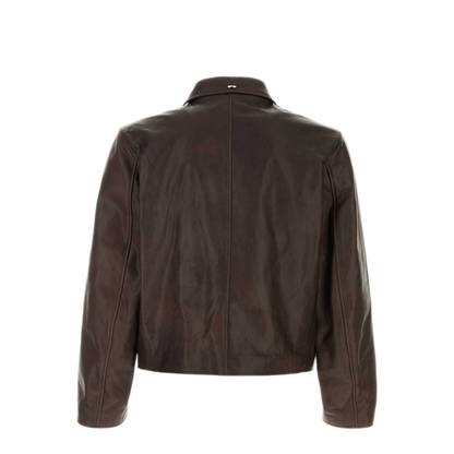 MAYFEYR - Our Legacy - Brown Leather Mini Jacket - M4269MMMATBROWAXBOV