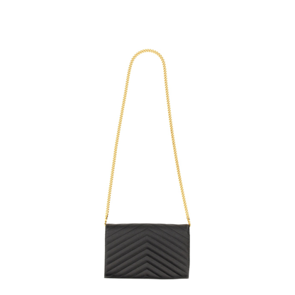 Classic Cassandre Chain Wallet In Grain De Poudre Leather