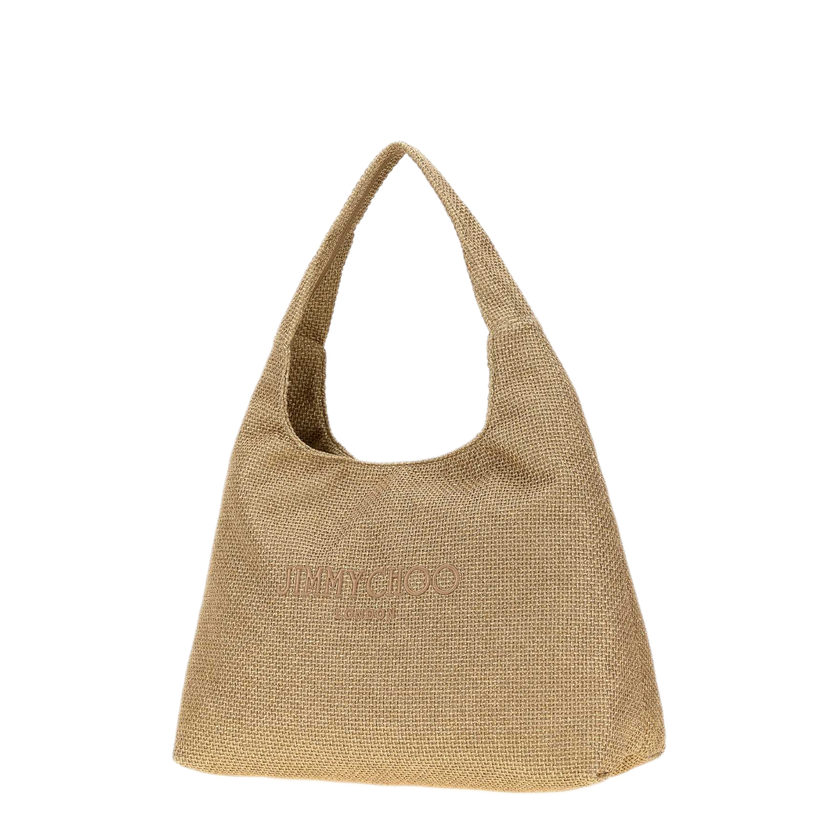 MAYFEYR - Jimmy Choo - Gold Raffia Beach Hobo Bag - BEACHDMNDHOBOLTYJGODACA
