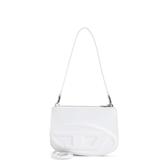 1DR Twin Small Printed Leather Shoulder Bag - White