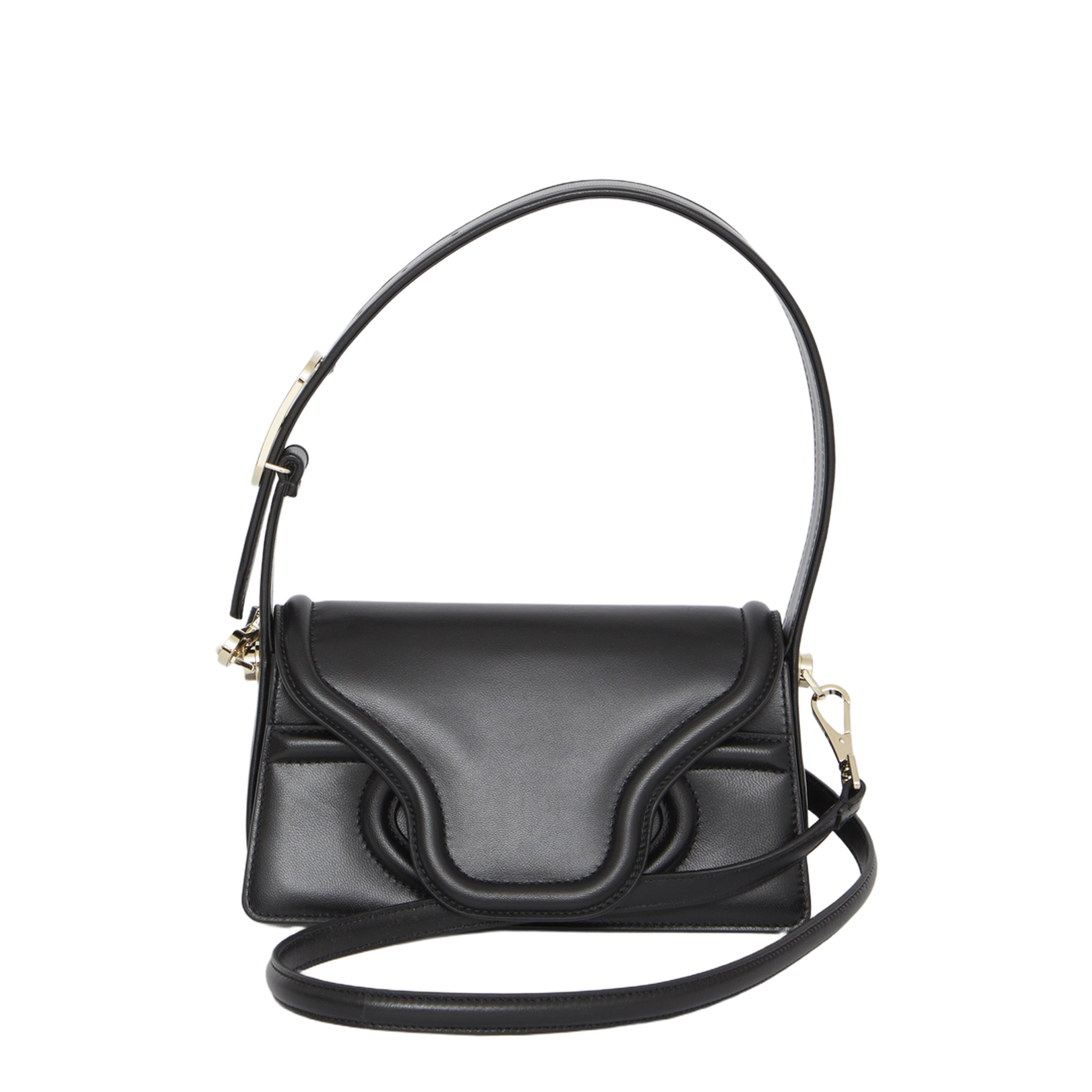 Black Leather Shoulder Bag