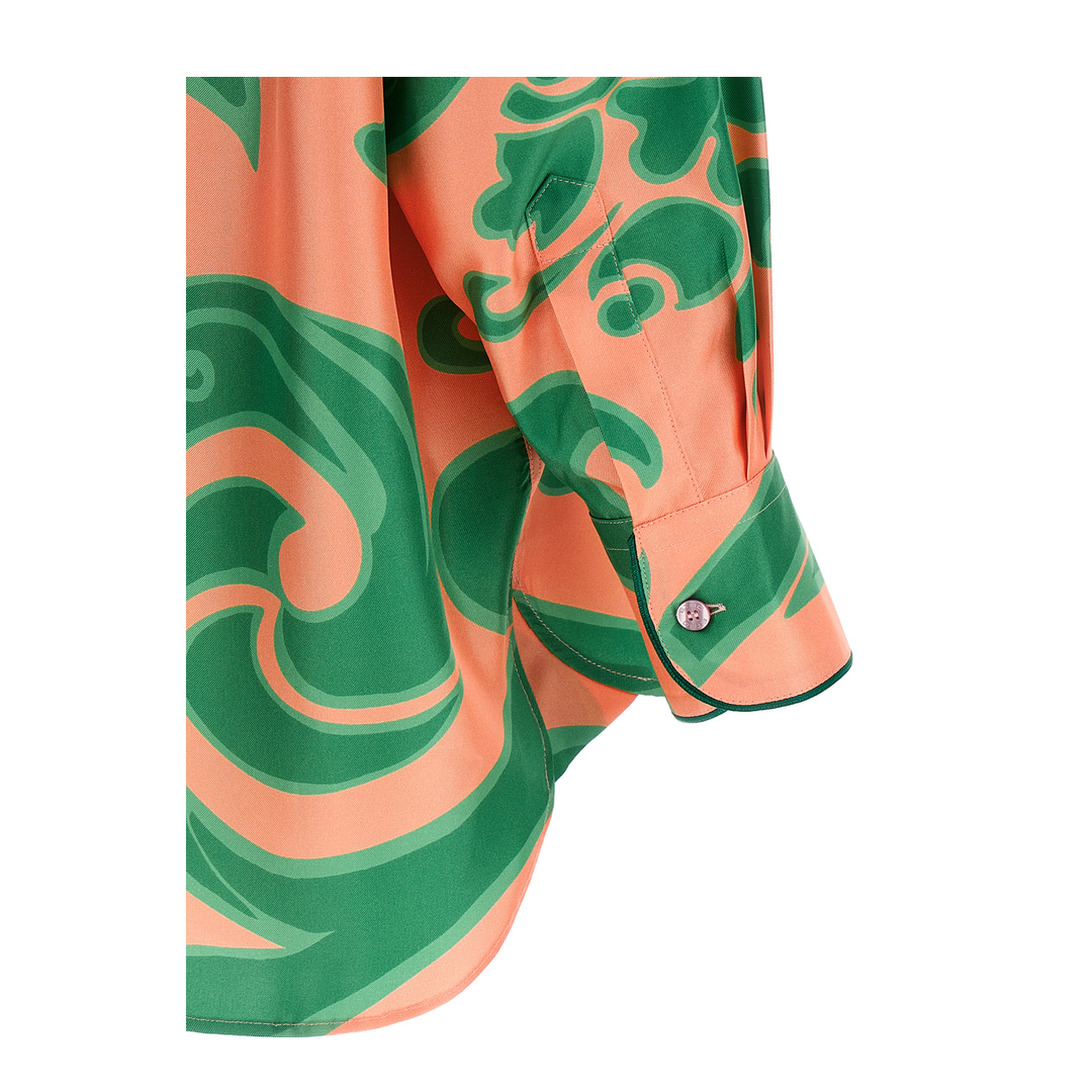 Pink Silk Viscose Pajama Shirt