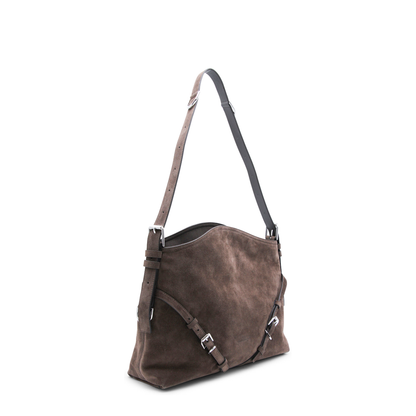 Medium Voyou Shoulder Bag Ebony Brown