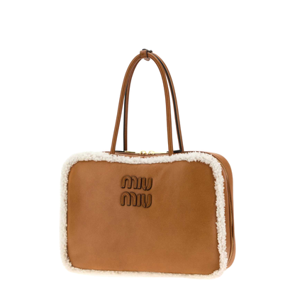 Camel Leather Beau Handbag