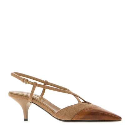 MAYFEYR - Miu Miu - Decollete Biscuit Flannel Pumps - 5I784EFDX553ZQHF0G3V