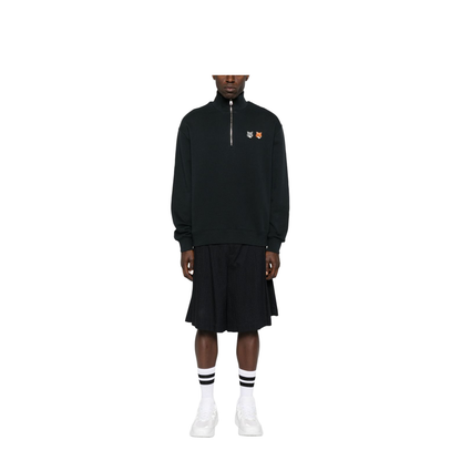 Double Bold Fox Head Cotton Sweatshirt