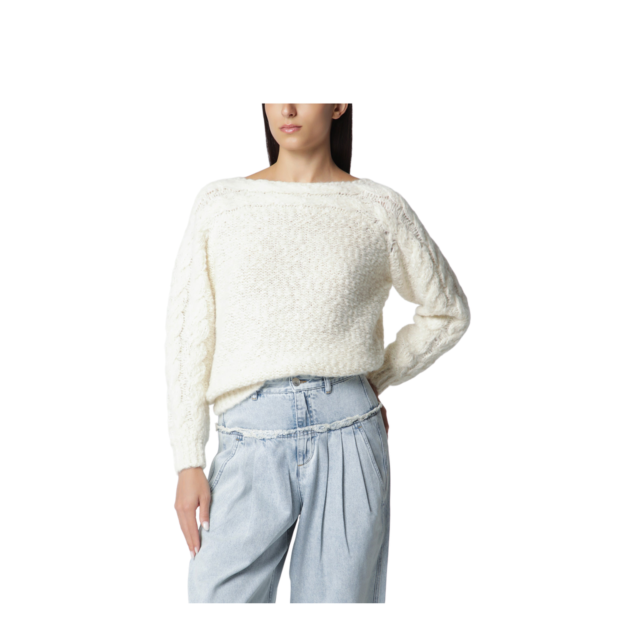 MAYFEYR - Isabel Marant - Ecru Wool-Blend Sweater - PU0952FAD3L06I23EC