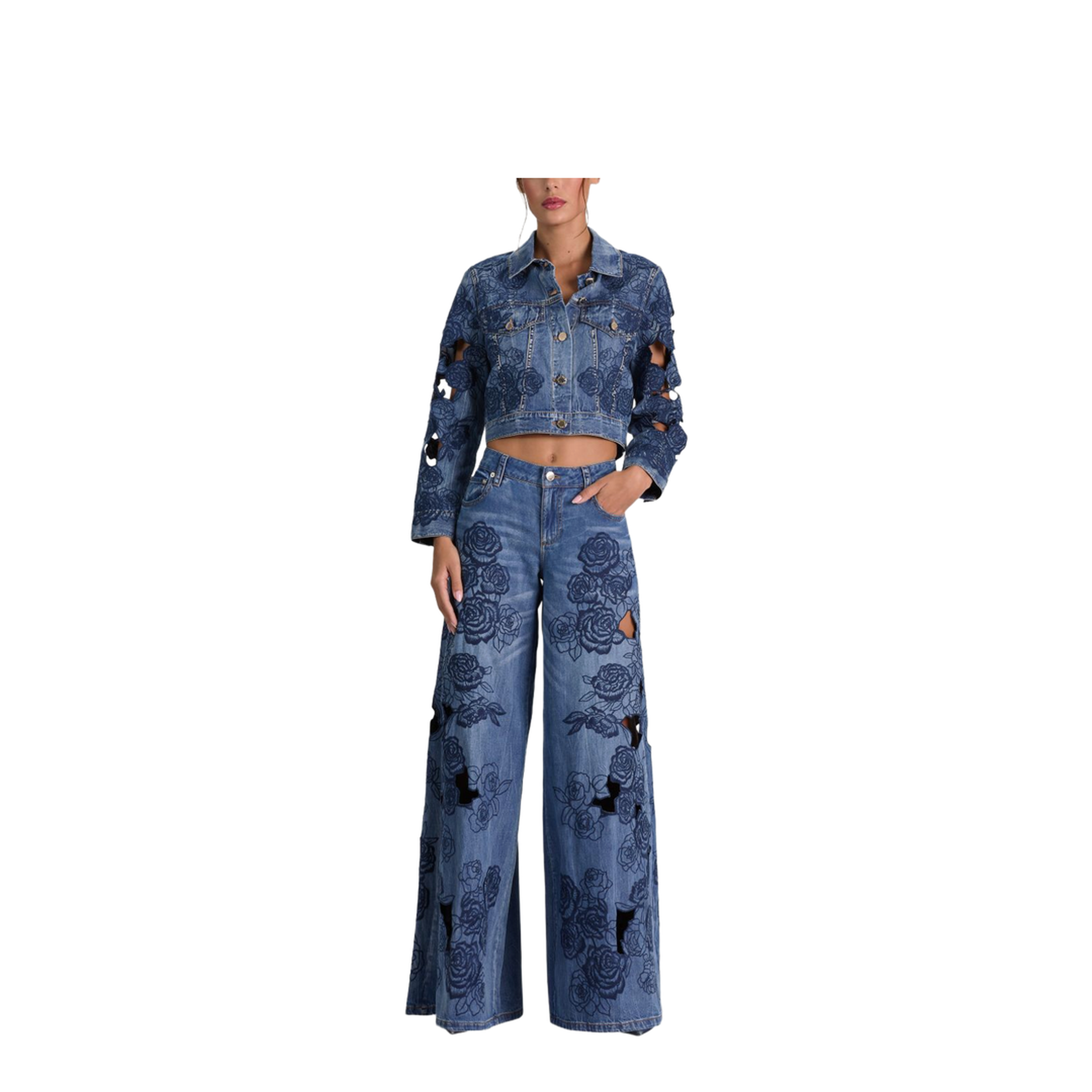 MAYFEYR - Alice + Olivia - Jeans Navy - CD606D06137E437