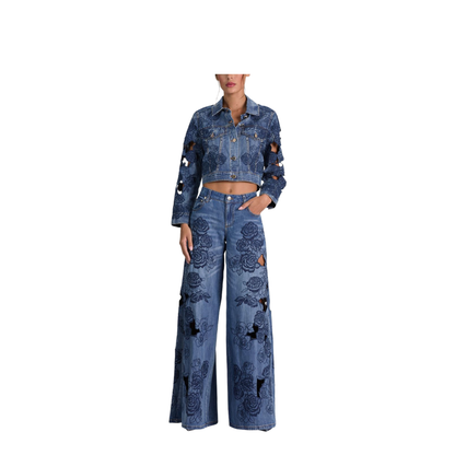 MAYFEYR - Alice + Olivia - Jeans Navy - CD606D06137E437