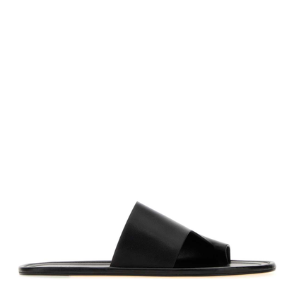 MAYFEYR - The Row - Malick Thong Slippers - F1777SN65BLK