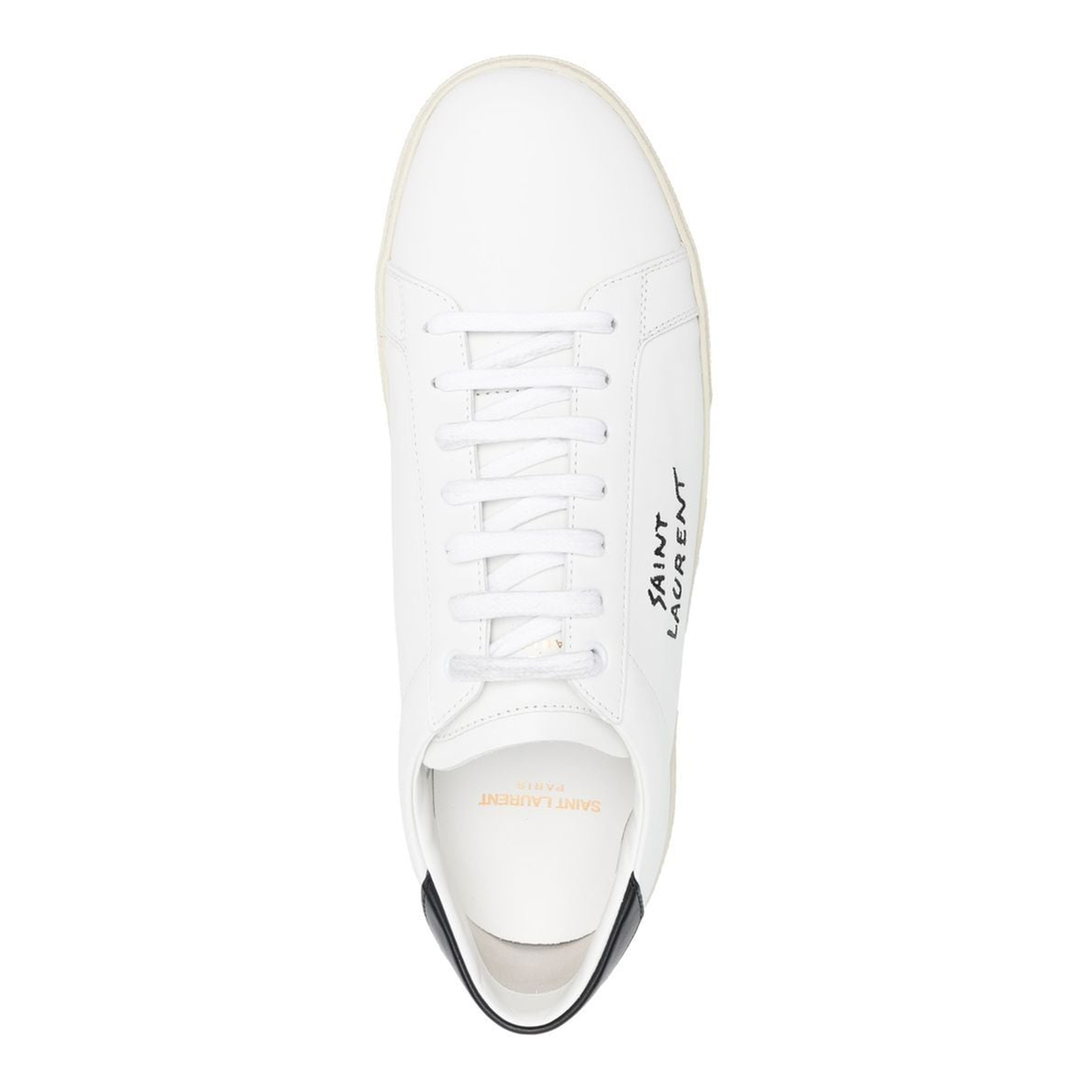 Court Classic Embroidered Sneakers in Smooth Leather