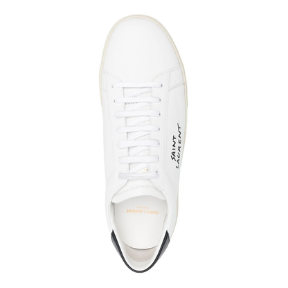 Court Classic Embroidered Sneakers in Smooth Leather