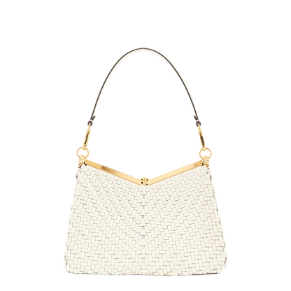Medium Vela Calfskin Shoulder Bag