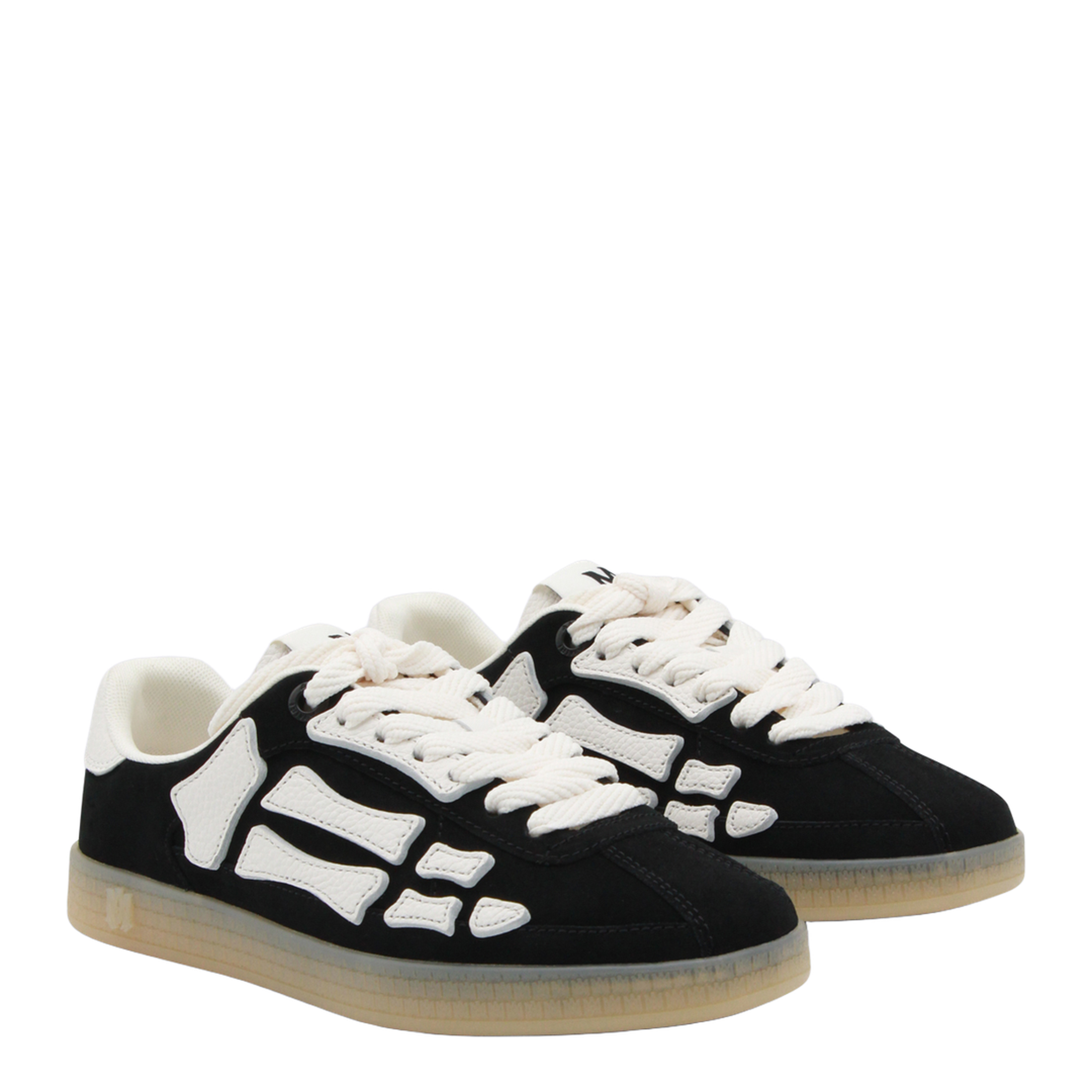 Pacific Bones Black Low Top Sneakers