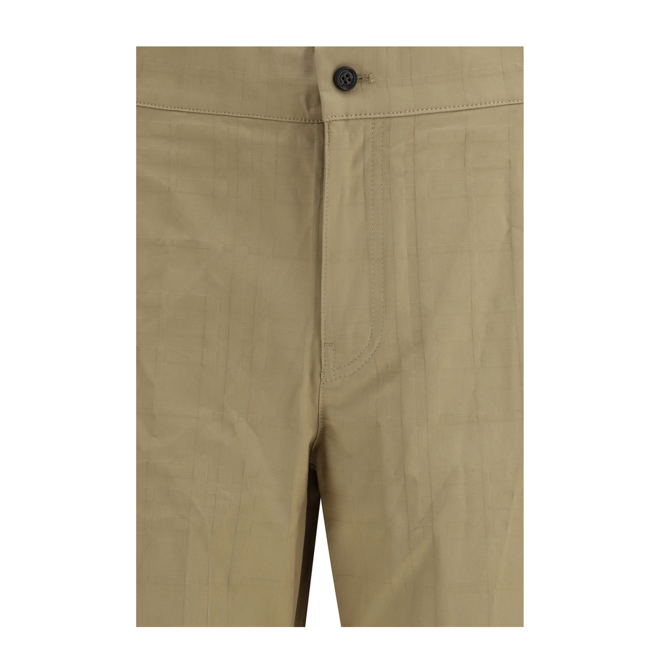 Check Cotton Trousers