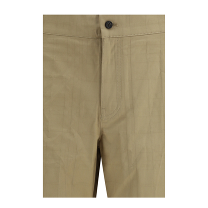 Check Cotton Trousers