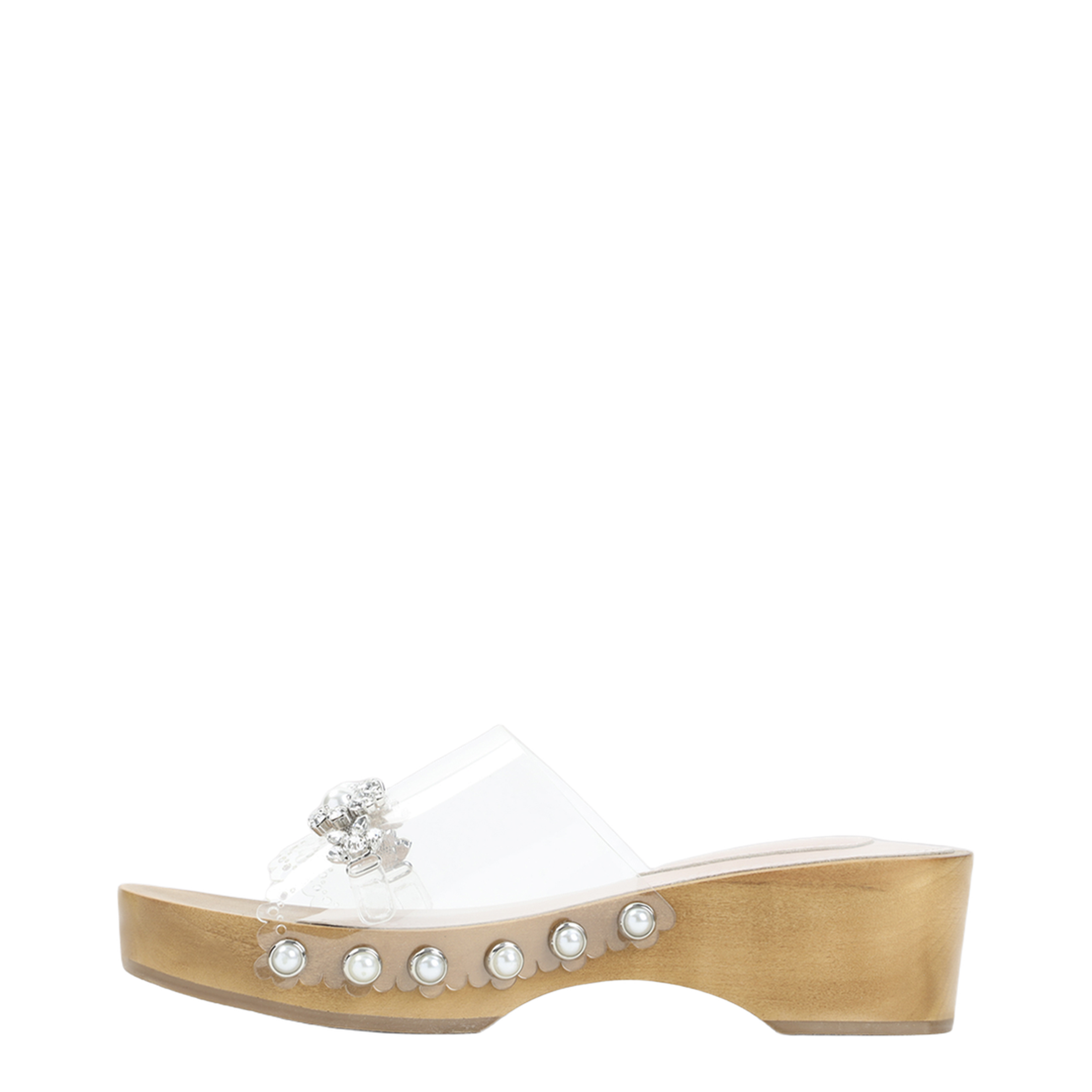 MAYFEYR - Simone Rocha - Scalloped Wooden Clog Sandals - SLD55B0743