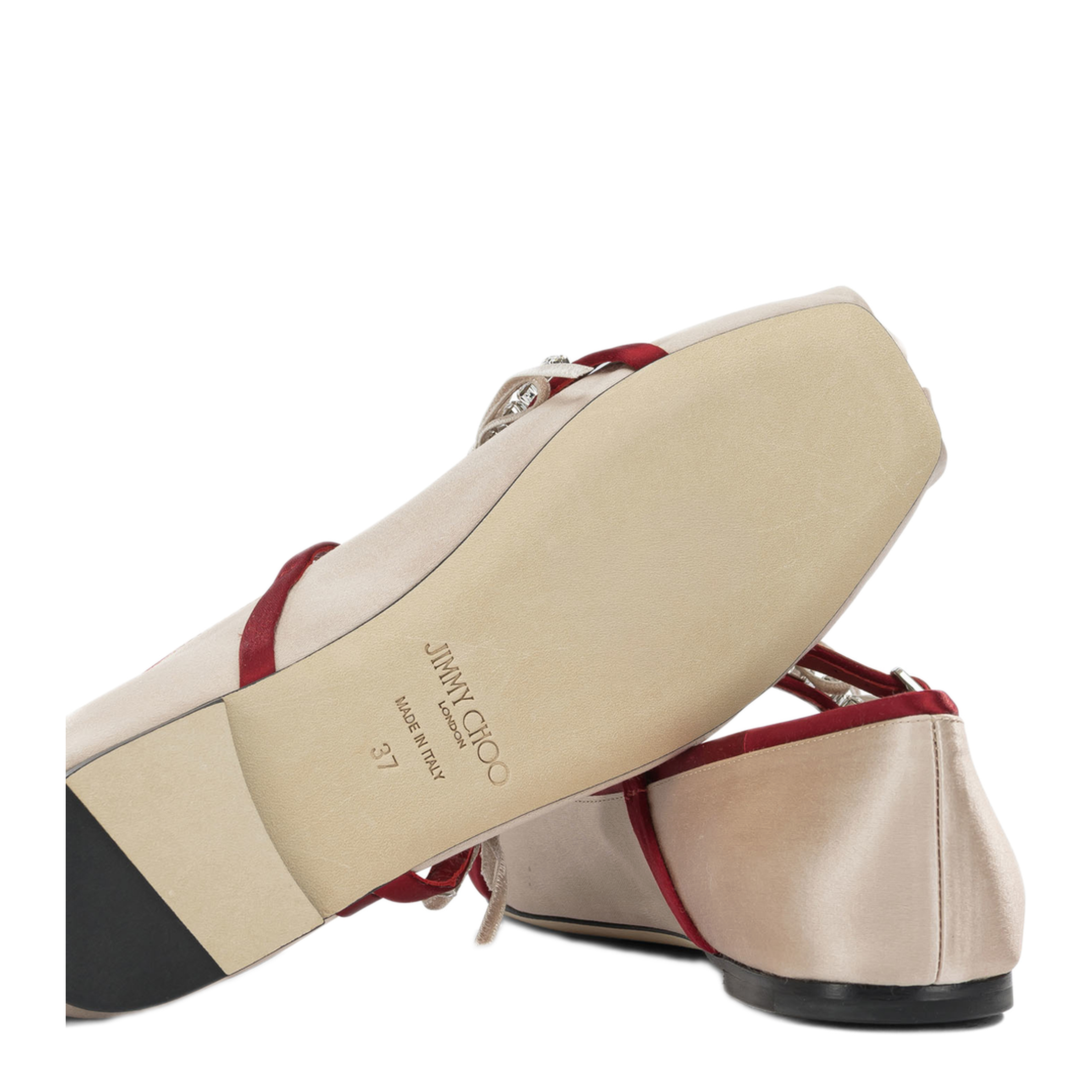 MAYFEYR - Jimmy Choo - Loli Mary Jane Flats - LOLIBALLERINABPZMACARONRUBYRED