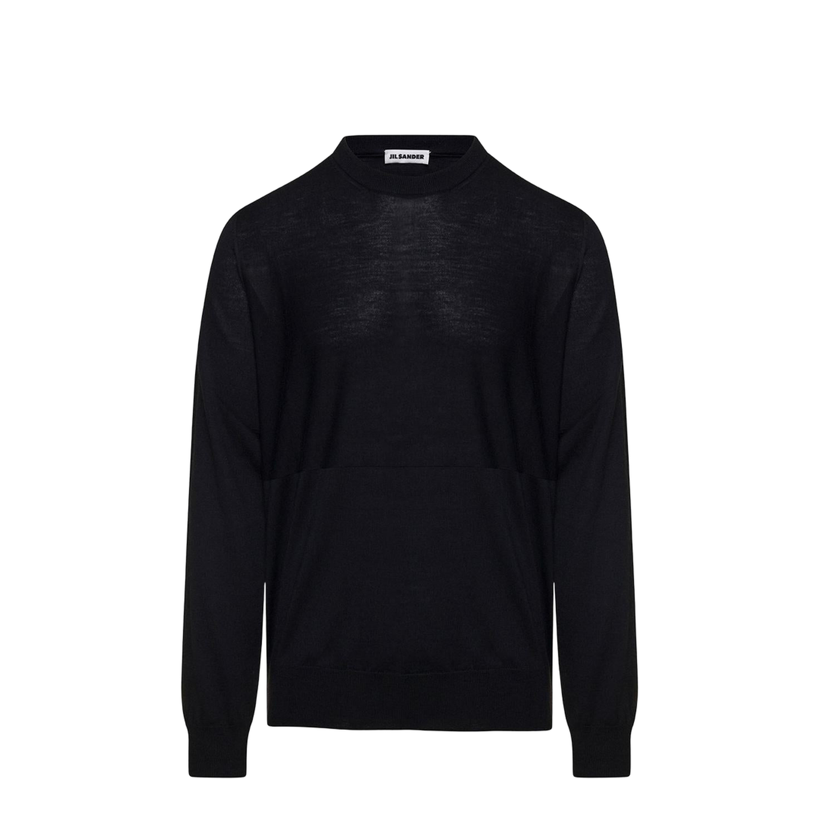 Black Crewneck Wool Knit