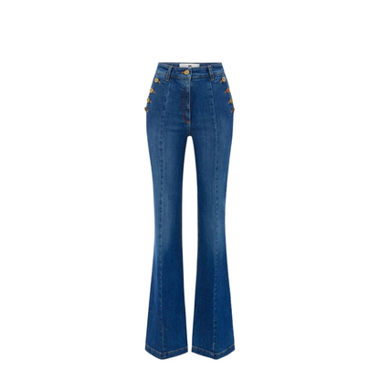 MAYFEYR - Elisabetta Franchi - Jeans Navy - PJ12D66E2139