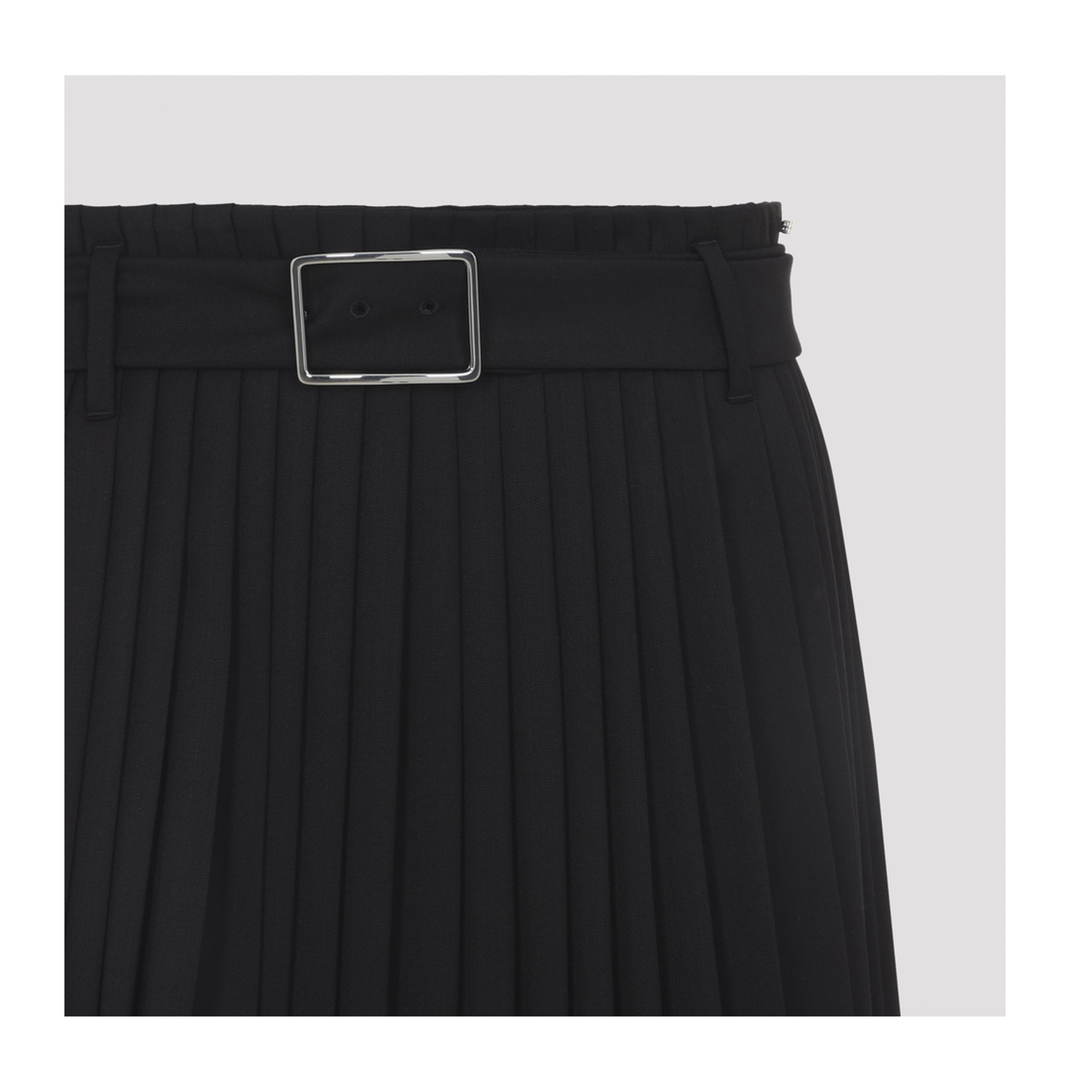MAYFEYR - Sportmax - Panteon Black Wool Midi Skirt - 2612101081600002