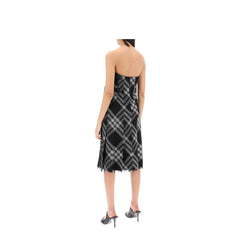 Burberry midi dress with check pattern