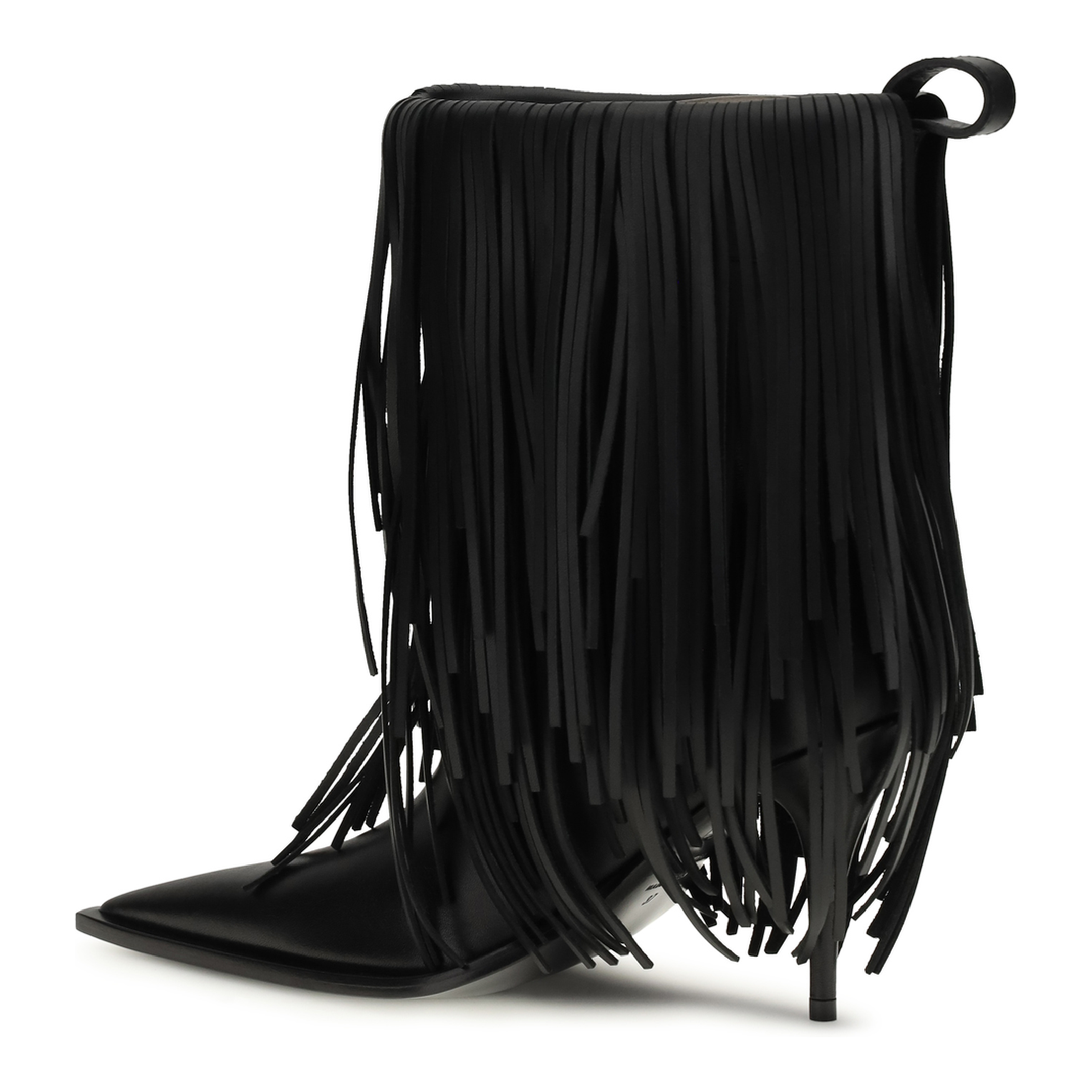 MAYFEYR - Balenciaga - Avenue Fringe Ankle Boots - 855350WBDO01000