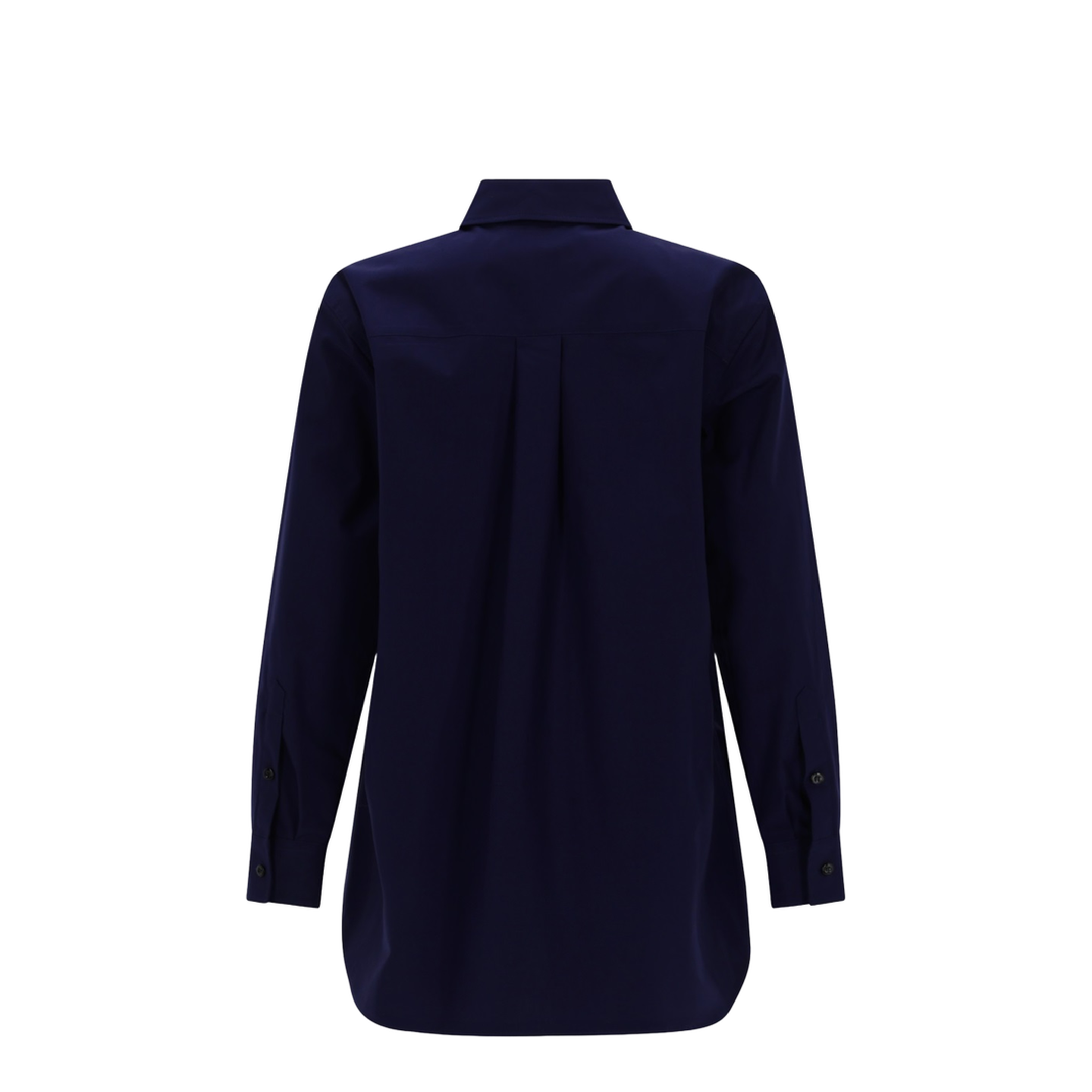 Dark Blue Poplin Shirt