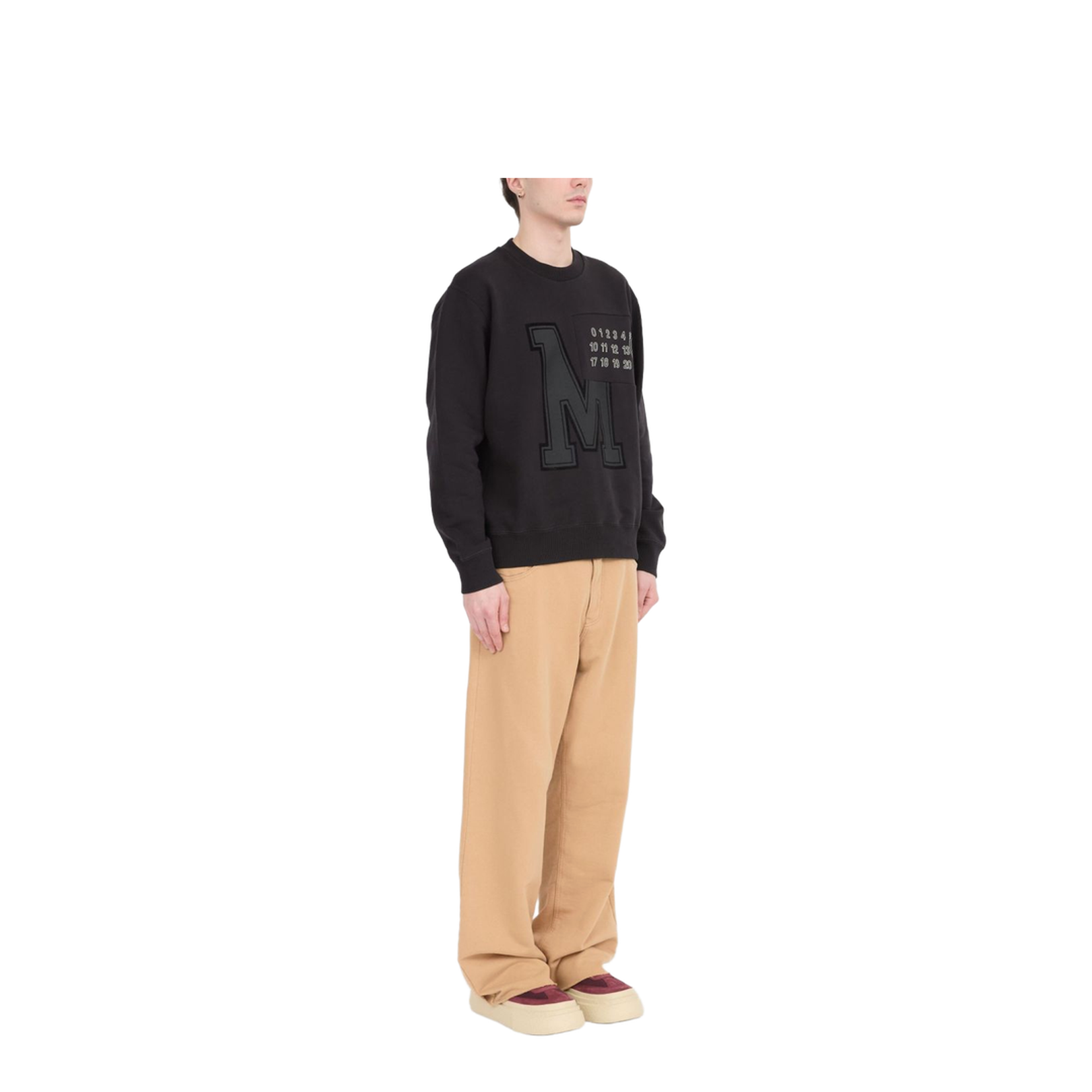 Logo Cotton Crewneck Sweatshirt