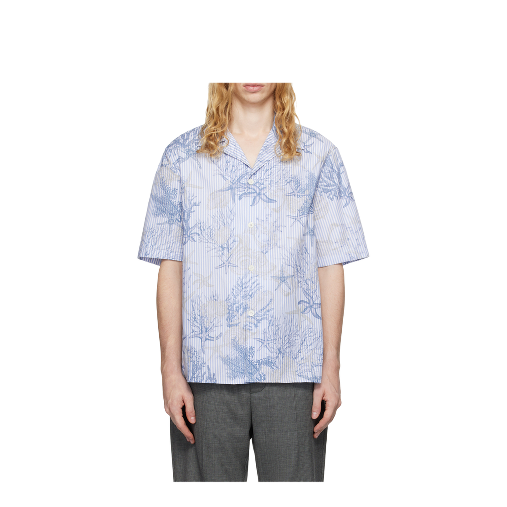 Shirt with Barocco Sea print