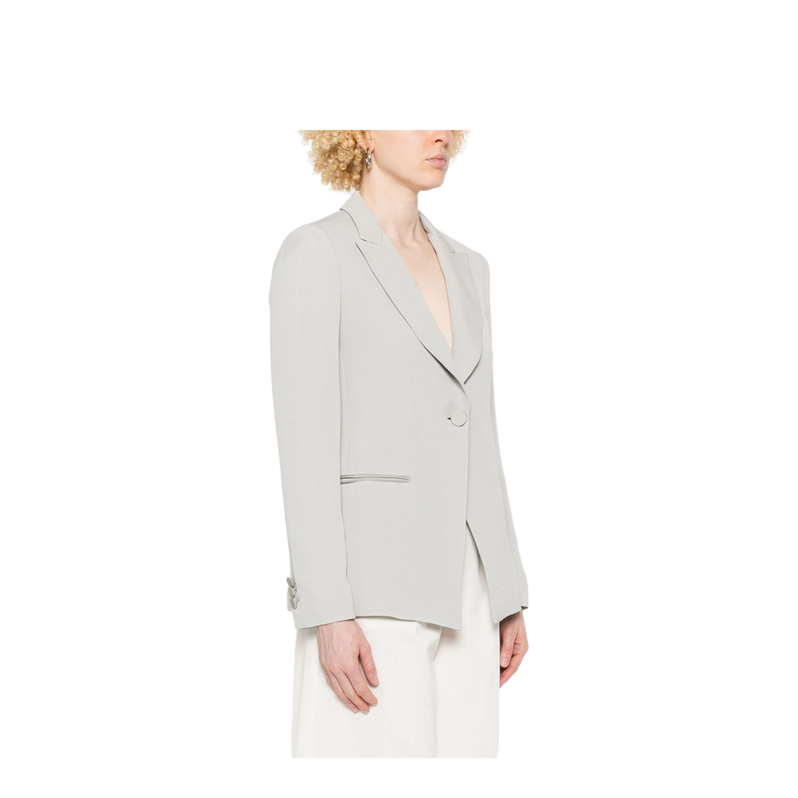 Single-Breasted Blazer Jacket