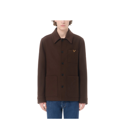 MAYFEYR - Valentino - Wool Jacket With Vgold - VCJH44BKA