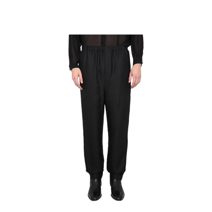 Black Viscose Blend Pant