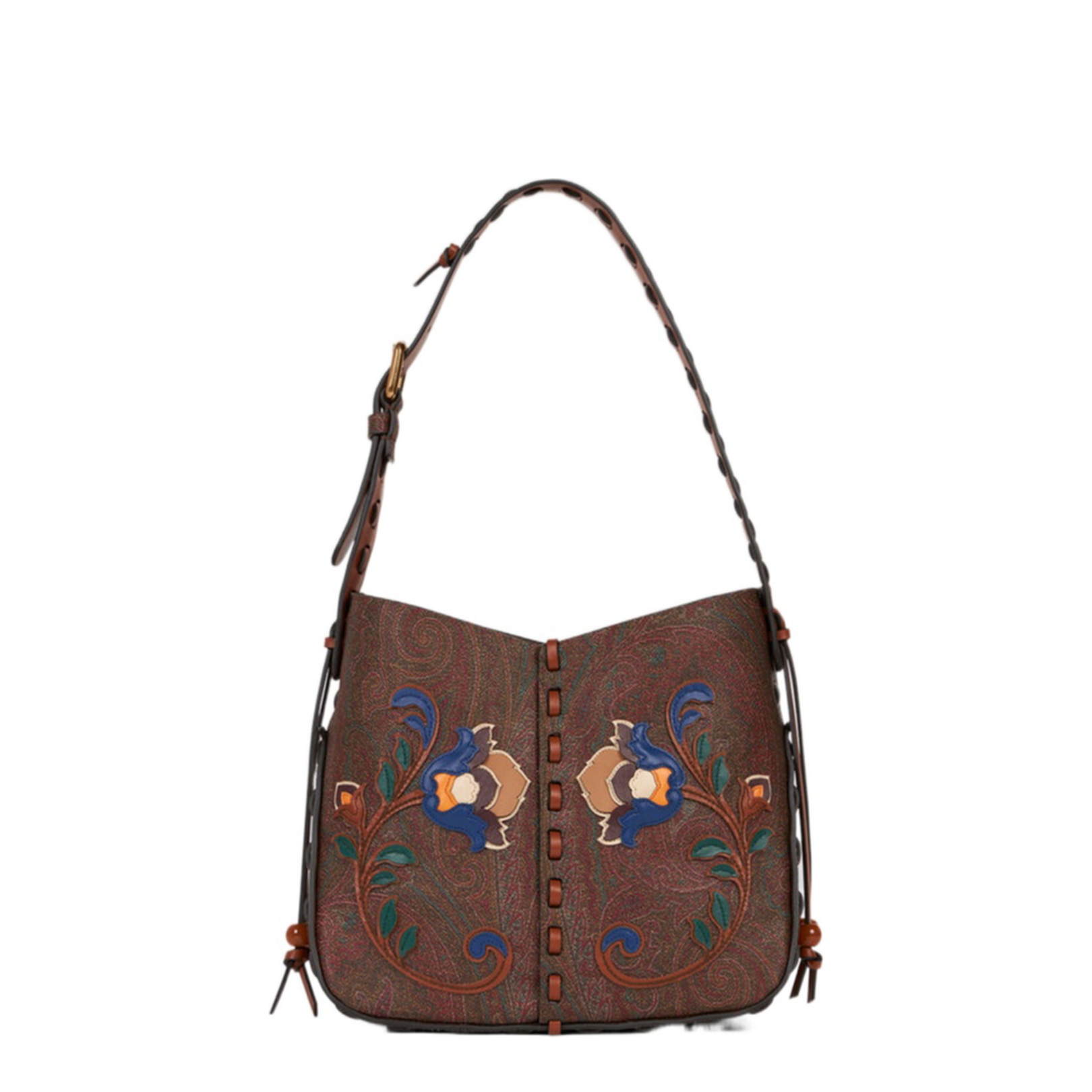 Vulcano Bag Arnica 1984 with Floral Embroidery