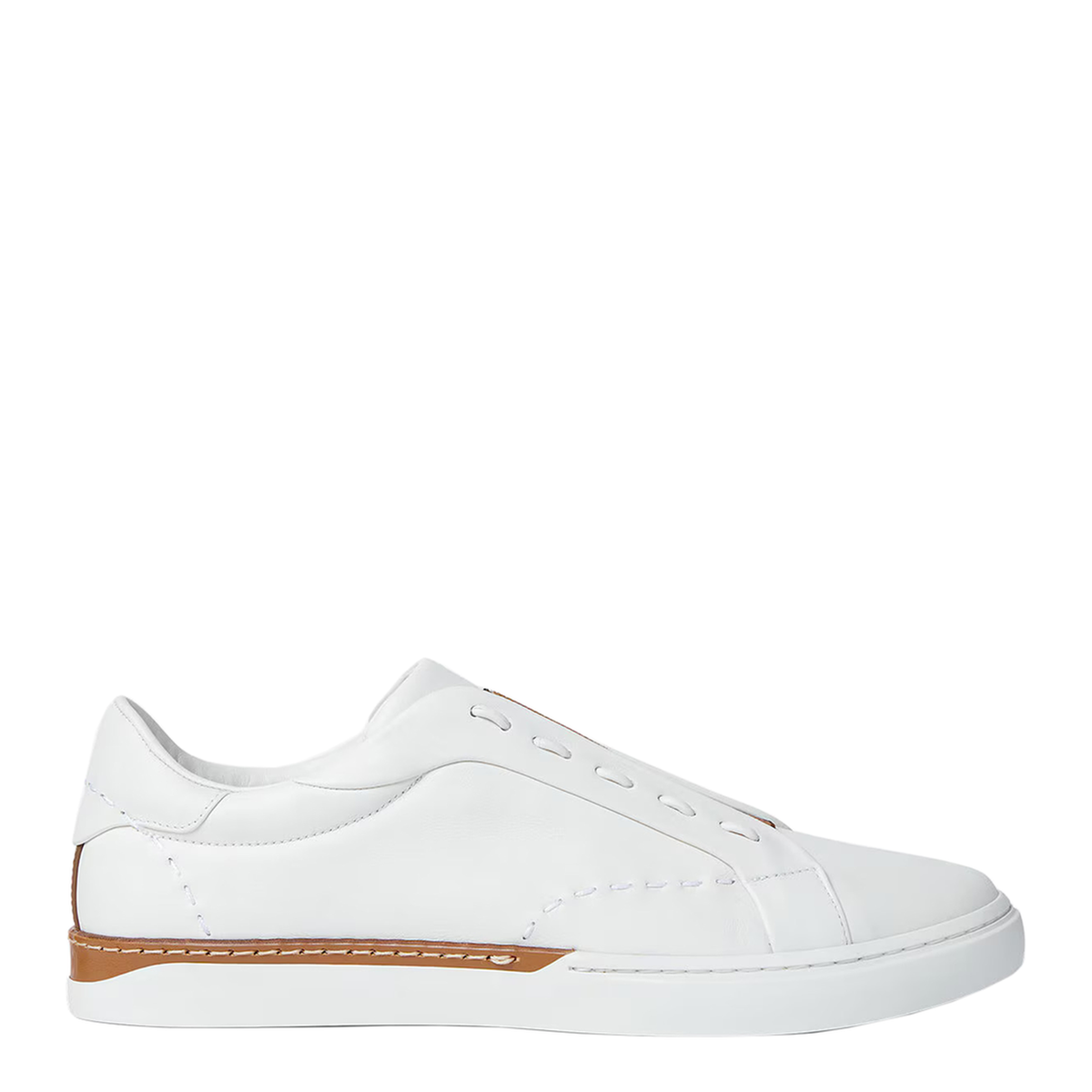 City Low-Top Sneakers In White Leather