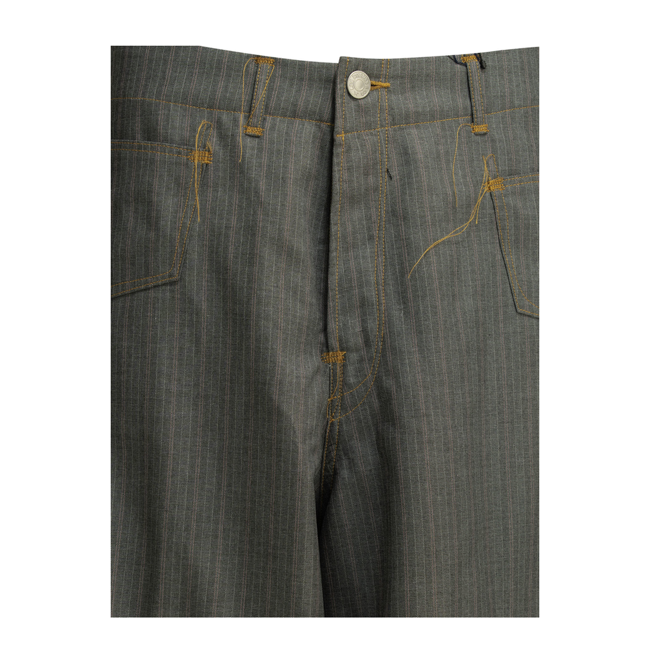 MAYFEYR -  - Casual Pinstripe Pants - WQP205S261GRYPNKWHT