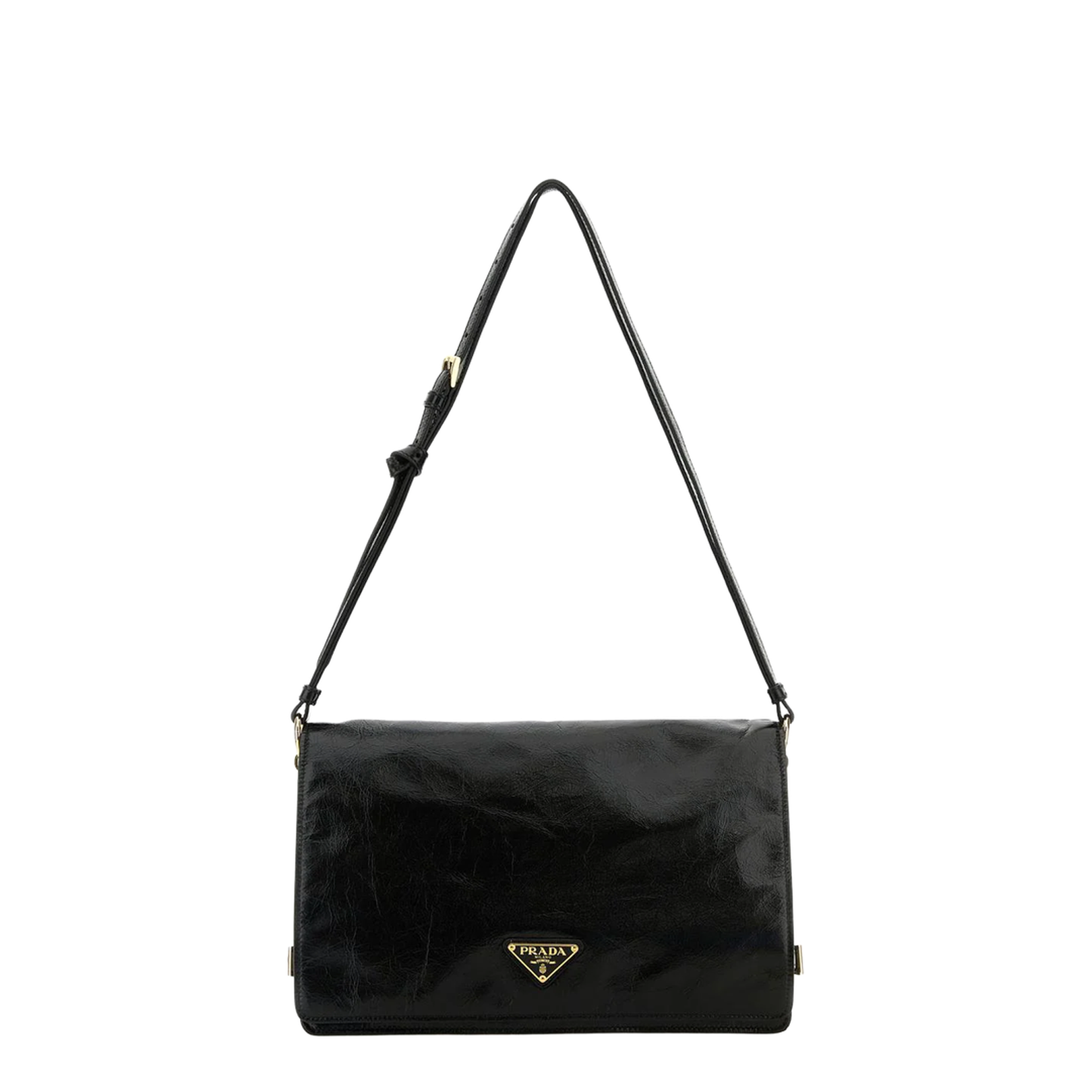 Black Medium Leather Shoulder Bag