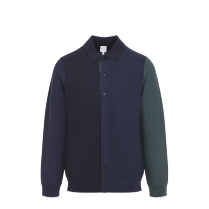 MAYFEYR - Paul Smith - Wool Knit Cardigan Shirt - M1R988ZW0315749