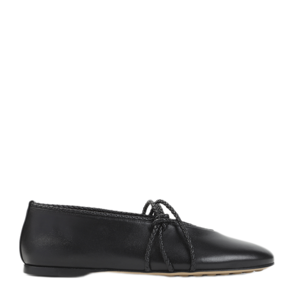 MAYFEYR - Bottega Veneta - Black Rosa Mary Jane Ballerinas - 855866VBSD01000