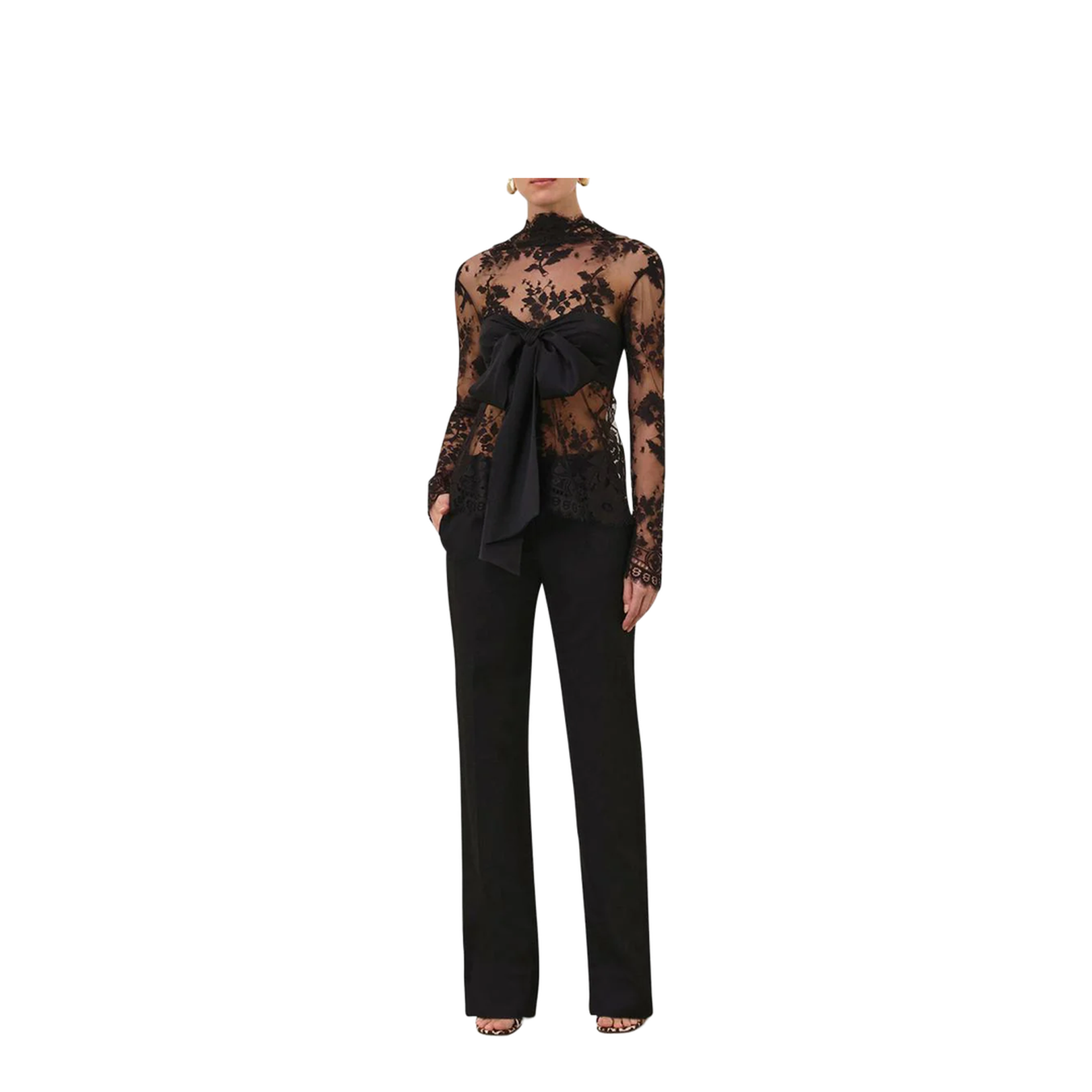 Lace Bow Blouse