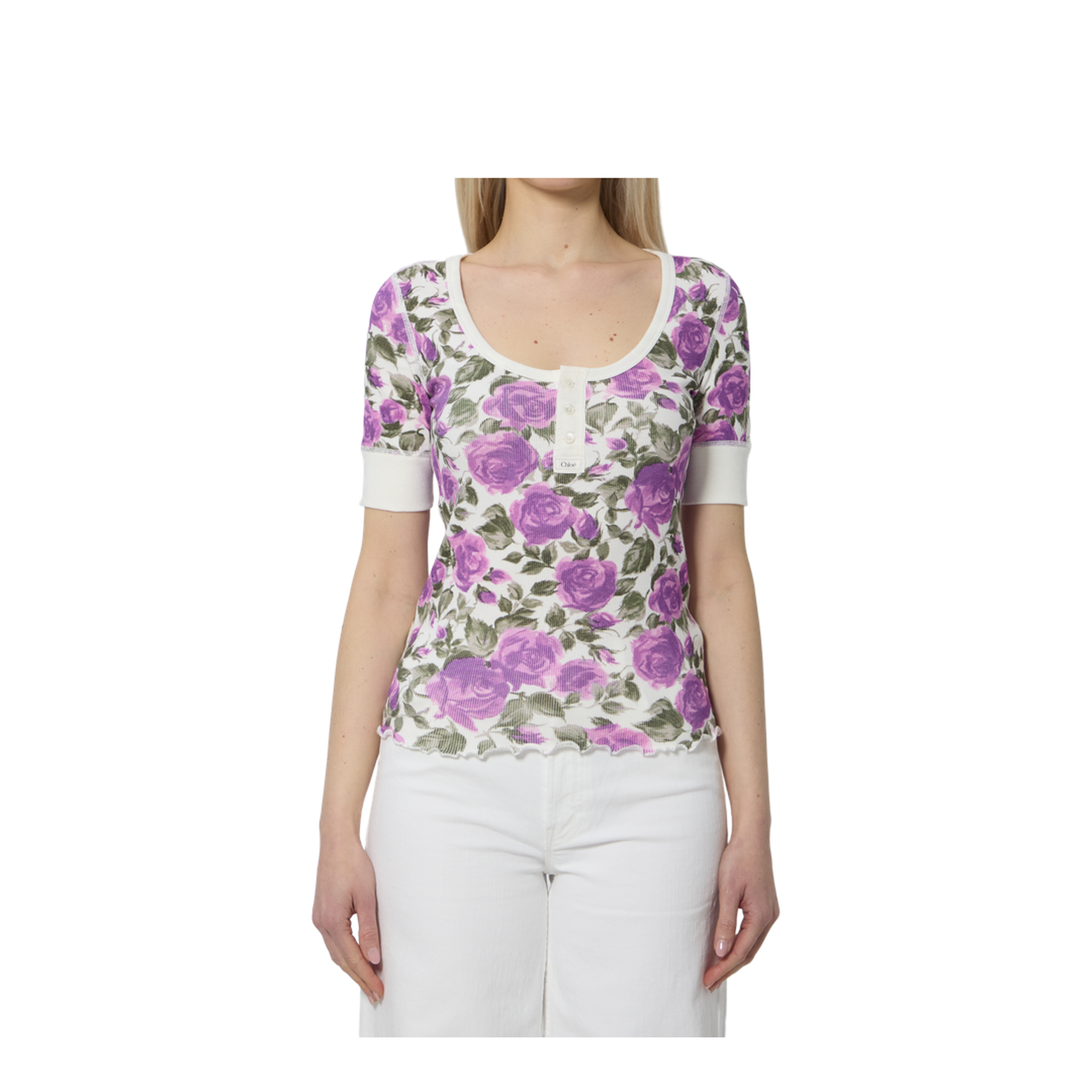 MAYFEYR - Chloè - Printed Cotton T-Shirt - CH26UJH56909191O