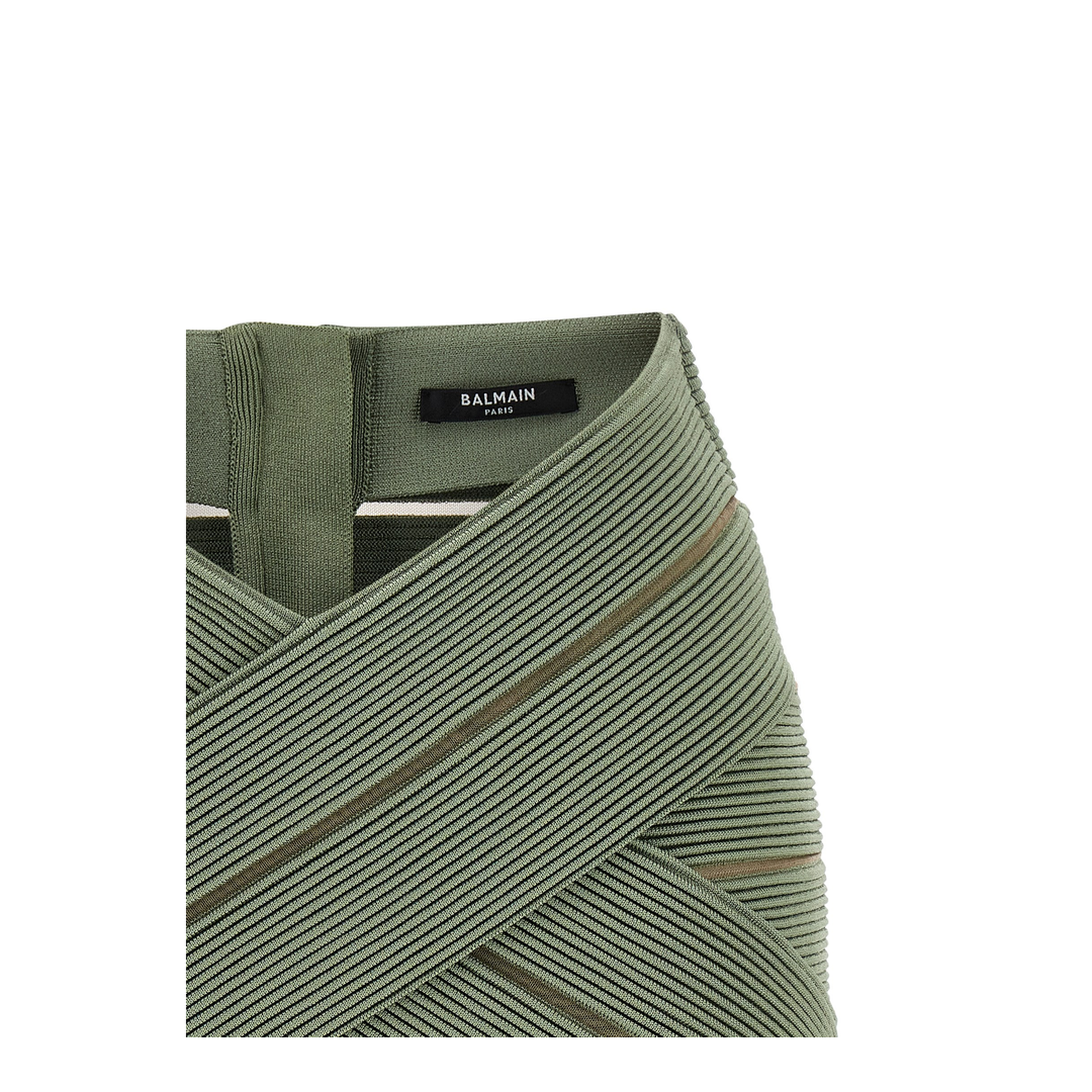 V-Shaped Waist Skirt Green