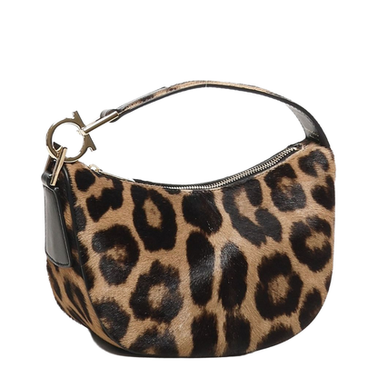 Silk & Nylon Smile Leather Handbag