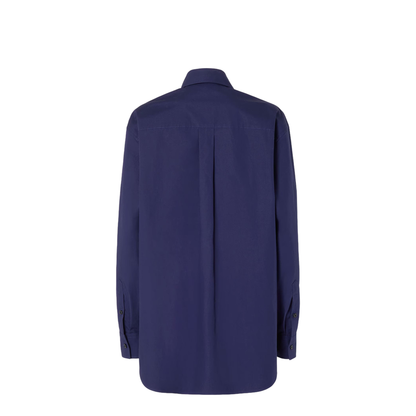 Dark Blue Poplin Shirt