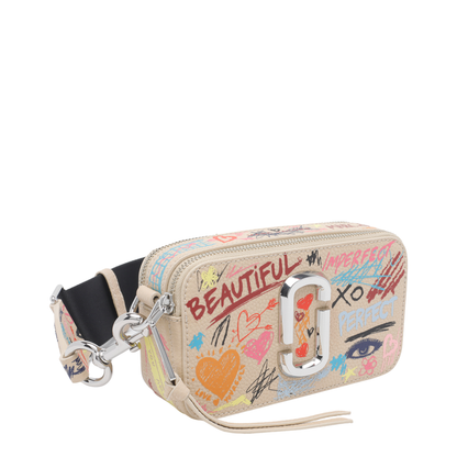 MAYFEYR - Marc Jacobs - Beige Multi The Punk Scribble Snapshot Bag - 2S6HCR004H01261