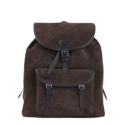 Antibes Suede Backpack - Ebony