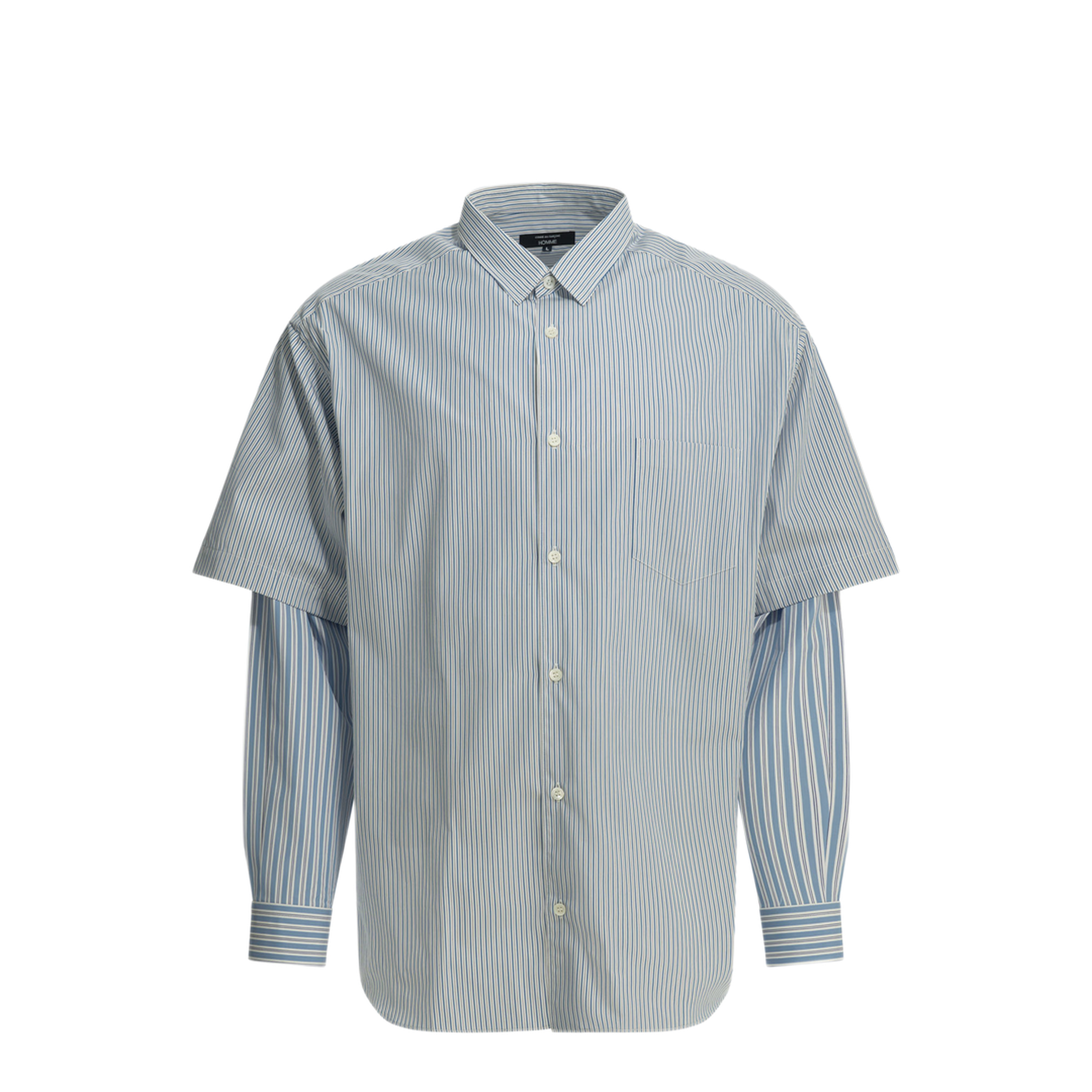 MAYFEYR - Comme Des Garçons Homme - Striped Casual Shirt - HQB007S261WHSXNYXWHSX