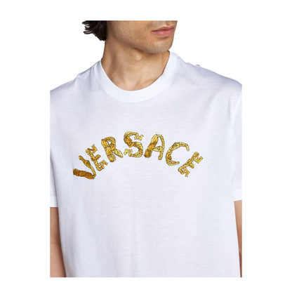 Logo Embroidery T-shirt In White