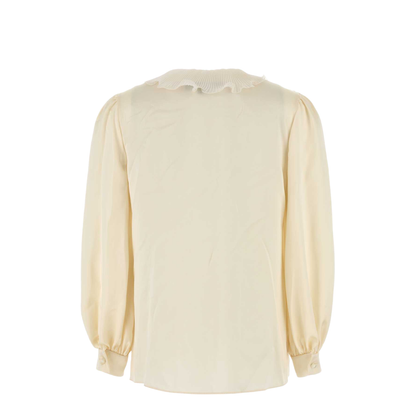 Cream Silk Shirt
